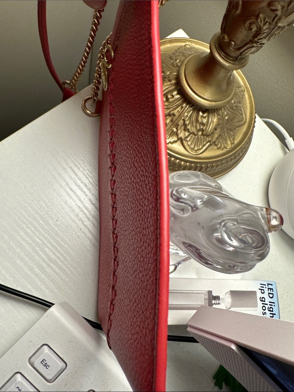 NWOT AUTHENTIC See by Chloé Red Tilda Crossbody,Chic Braided Phone Pouch -COA - Picture 12 of 14